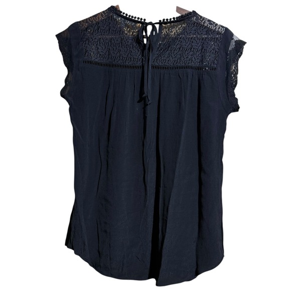 Daniel Rainn Black lace short sleeve blouse - small - Picture 2 of 6